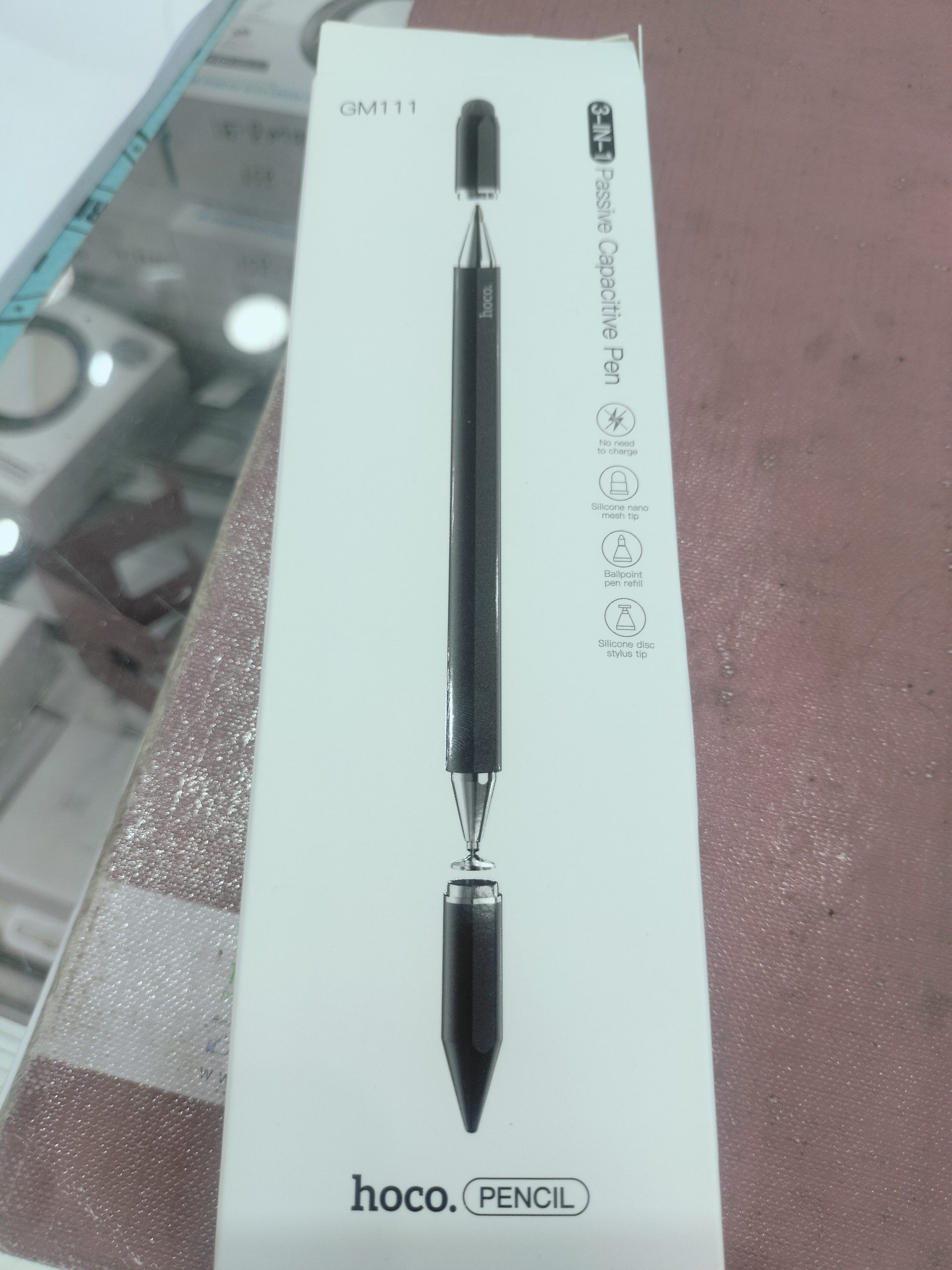 HOCO GM111 3-in-1 Passive Capacitive Stylus Pen – Smart Writing & Smooth Touch Experience